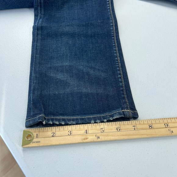 Hudson Blake Slim Straight Jeans Mens 32 Blue Denim Cotton Stretch Mid Rise - Picture 11 of 15